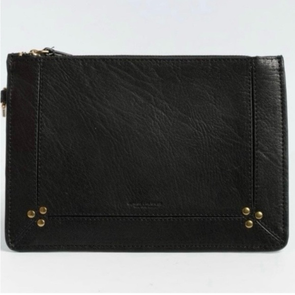 Jerome Dreyfuss Handbags - Jerome Dreyfuss - Black Pouch Clutch -
11.5x7.5" - Like New